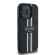 Guess Hardcase 4G Printed Stripes MagSafe pouzdro pro iPhone 16 Pro černé