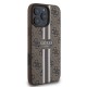 Guess Hardcase 4G Printed Stripes MagSafe pouzdro pro iPhone 15 Pro Max hnědé