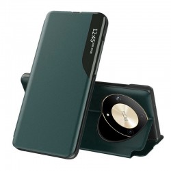 Flipové pouzdro Eco Leather View Case pro Honor Magic6 Lite 5G zelené