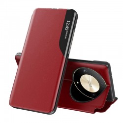 Flipové pouzdro Eco Leather View Case pro Honor Magic6 Lite 5G červené