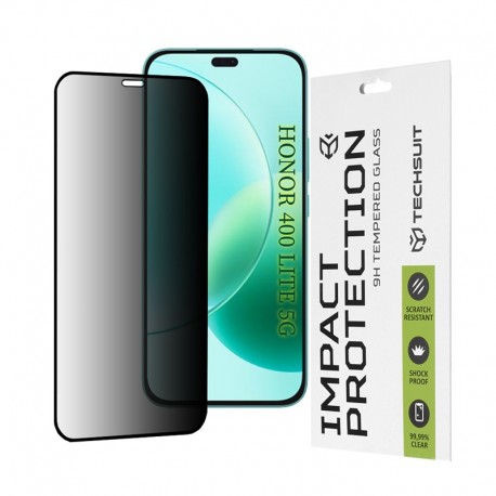 Anti-Spy zatmavovací tvrzené sklo 9H pro Honor X8b / X8c černé