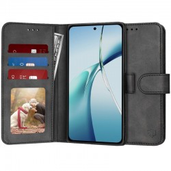 Techsuit Diary Book kožená peněženka pro OnePlus Nord CE 4 Lite 5G černá