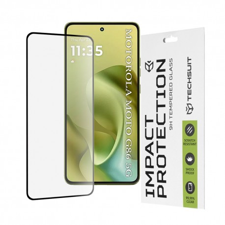 3D ochranné tvrzené sklo Full Cover pro Motorola Moto G86 5G černé