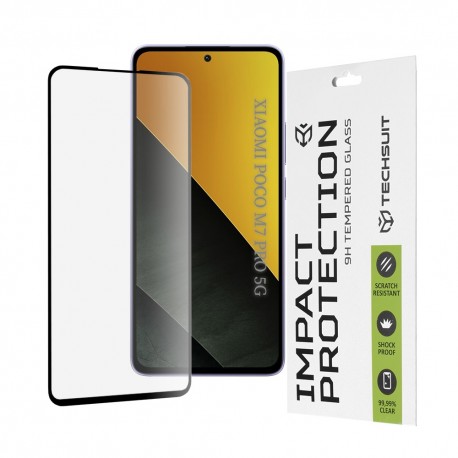3D ochranné tvrzené sklo Full Cover pro Poco M7 Pro 5G černé