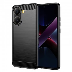Silikonové pouzdro Carbon Case pro Poco X7 Pro 5G černé