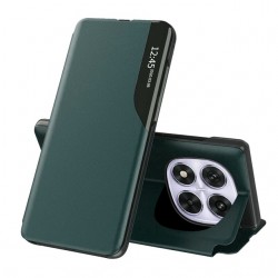 Flipové pouzdro Eco Leather View Case pro Xiaomi Redmi Note 14 Pro 5G / Poco X7 5G zelené