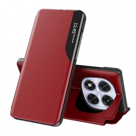 Flipové pouzdro Eco Leather View Case pro Xiaomi Redmi Note 14 Pro 5G / Poco X7 5G červené