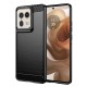 Silikonové pouzdro Carbon Case pro Motorola Edge 50 Ultra černé