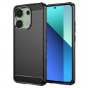 Silikonové pouzdro Carbon Case pro Xiaomi Redmi Note 13 4G černé