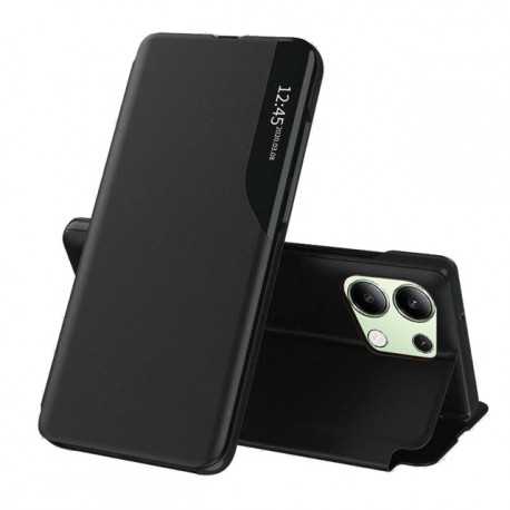 Flipové pouzdro Eco Leather View Case pro Xiaomi Redmi Note 13 4G černé