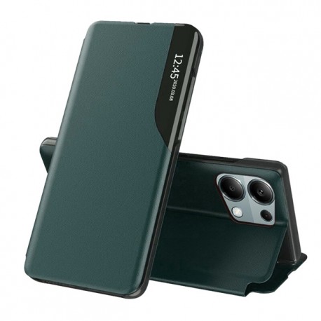 Flipové pouzdro Eco Leather View Case pro Xiaomi Redmi Note 13 Pro 4G / Poco M6 Pro zelené