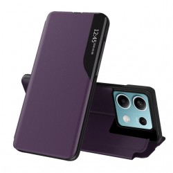 Flipové pouzdro Eco Leather View Case pro Xiaomi Redmi Note 13 Pro 4G / Poco M6 Pro fialové