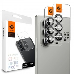 Tvrzené sklo na fotoaparát Spigen Optik.tR EZ FIT 2-pack pro Samsung Galaxy Z Fold7 černé