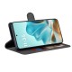 Techsuit Diary Book kožená peněženka pro Motorola Moto G86 5G černá