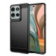 Silikonové pouzdro Carbon Case pro Motorola Moto G75 5G černé