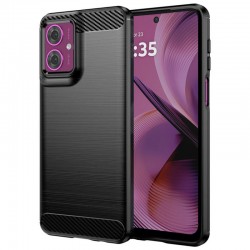Silikonové pouzdro Carbon Case pro Motorola Edge 50 Fusion černé