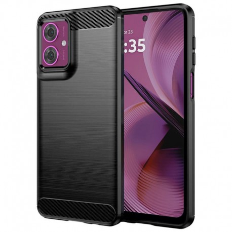 Silikonové pouzdro Carbon Case pro Motorola Edge 50 Fusion černé