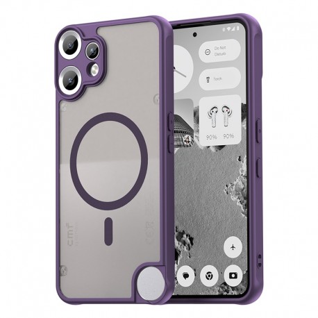 Pouzdro Techsuit HaloFrost II MagSafe pro Nothing CMF Phone 2 Pro fialové