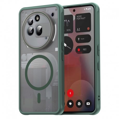 Pouzdro Techsuit HaloFrost II MagSafe pro Nothing Phone (3a) Pro zelené