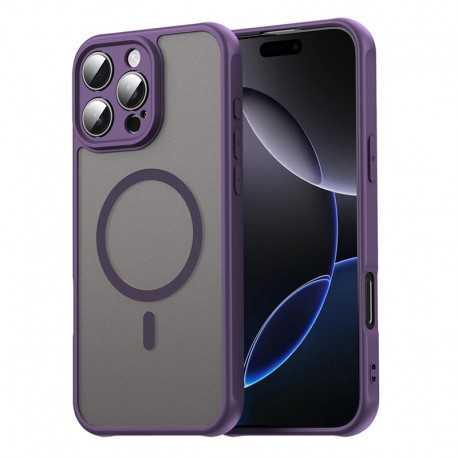 Pouzdro Techsuit HaloFrost II MagSafe pro iPhone 16 Pro fialové