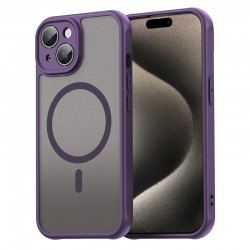 Pouzdro Techsuit HaloFrost II MagSafe pro iPhone 15 fialové