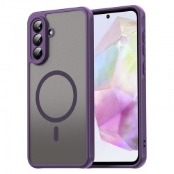 Pouzdro Techsuit HaloFrost II MagSafe pro Samsung Galaxy A56 5G fialové