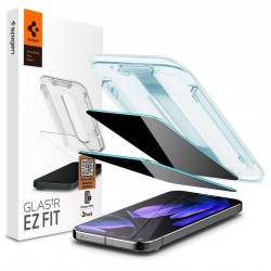 2x zatmavovací tvrzené sklo 9H Spigen Glas.tR EZ FIT Privacy pro Google Pixel 9 / 9 Pro