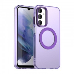 Pouzdro Techsuit CandyCase MagSafe pro Samsung Galaxy A25 5G fialové