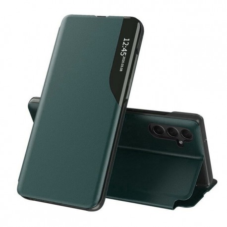 Flipové pouzdro Eco Leather View Case pro Samsung Galaxy A25 5G zelené
