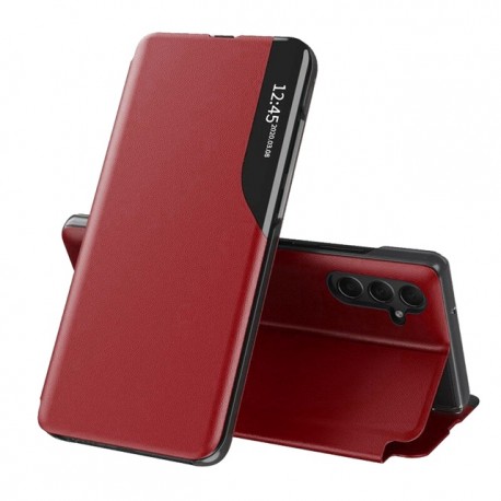 Flipové pouzdro Eco Leather View Case pro Samsung Galaxy A25 5G červené