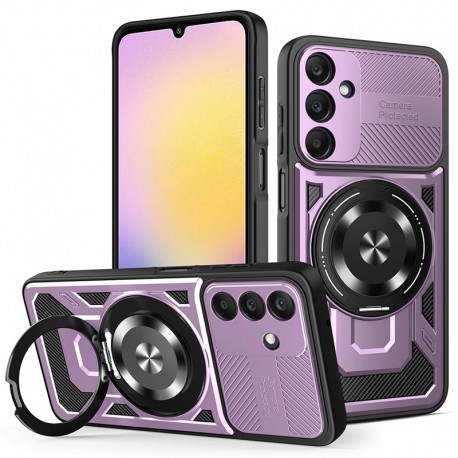 Techsuit RuggedCam odolné pouzdro pro Samsung Galaxy A25 5G fialové