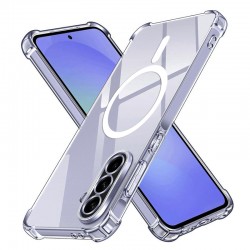 Silikonové pouzdro AntiShock MagSafe pro Samsung Galaxy A36 5G čiré