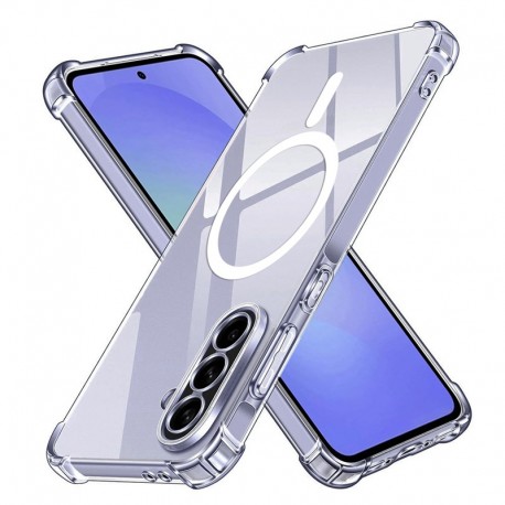 Silikonové pouzdro AntiShock MagSafe pro Samsung Galaxy A36 5G čiré