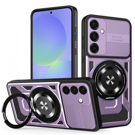 Techsuit RuggedCam odolné pouzdro pro Samsung Galaxy A36 5G / A56 5G fialové