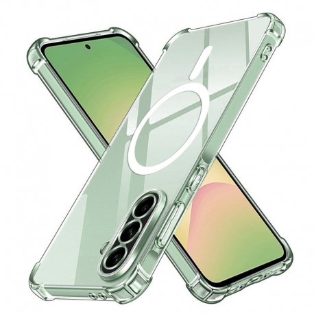 Silikonové pouzdro AntiShock MagSafe pro Samsung Galaxy A56 5G čiré