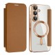 SmartMag Book MagSafe pouzdro pro Samsung Galaxy A56 5G hnědé