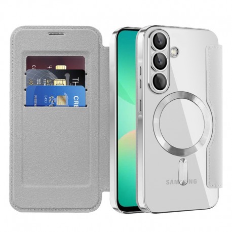 SmartMag Book MagSafe pouzdro pro Samsung Galaxy A56 5G šedé