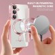 SmartMag Book MagSafe pouzdro pro Samsung Galaxy A56 5G růžové