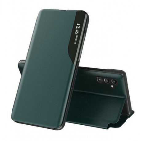 Flipové pouzdro Eco Leather View Case pro Samsung Galaxy A55 5G zelené