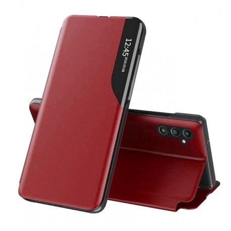 Flipové pouzdro Eco Leather View Case pro Samsung Galaxy A55 5G červené