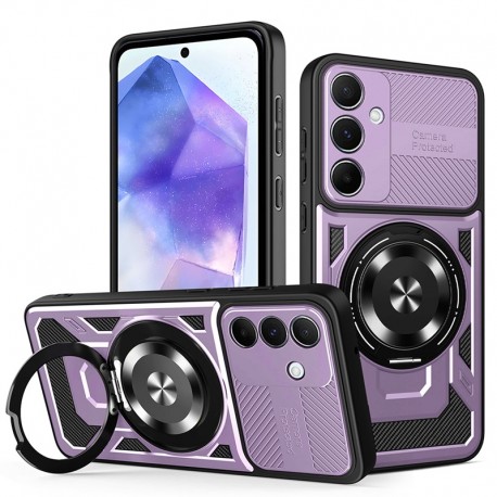 Techsuit RuggedCam odolné pouzdro pro Samsung Galaxy A55 5G fialové