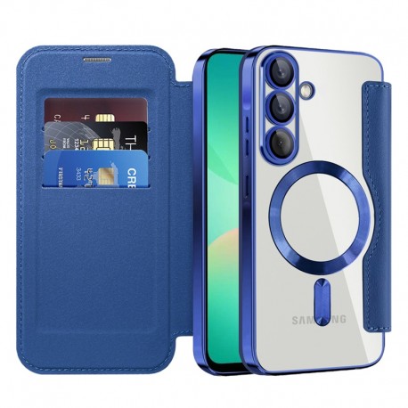 SmartMag Book MagSafe pouzdro pro Samsung Galaxy A55 5G modré