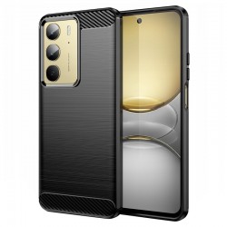 Silikonové pouzdro Carbon Case pro Realme C75 / Realme 14x 5G černé