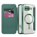 SmartMag Book MagSafe flipové pouzdro pro Google Pixel 9a zelené