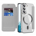 SmartMag Book MagSafe flipové pouzdro pro Samsung Galaxy S22 Plus 5G šedé