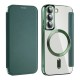 SmartMag Book MagSafe flipové pouzdro pro Samsung Galaxy S22 Plus 5G zelená