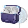 ESR Cyber Armor Tough HaloLock pouzdro pro Apple AirPods Pro 1 / 2 fialové