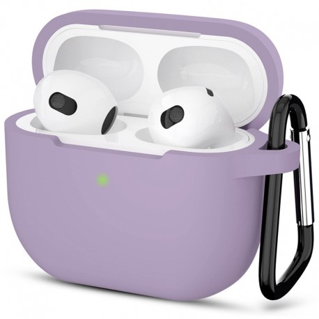 Techsuit silikonový obal na Apple AirPods 3 fialový