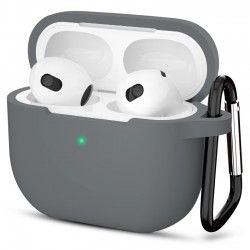 Techsuit silikonový obal na Apple AirPods 3 šedý