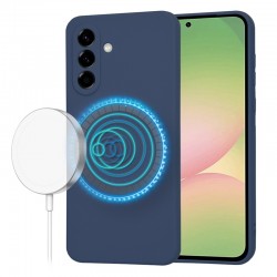 Techsuit silikonové pouzdro s podporou MagSafe pro Samsung Galaxy A56 5G modré